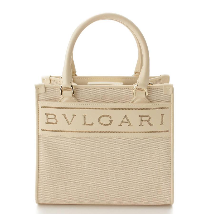 BVLGARI 【ブルガリ】BVLGARI 21AW ロゴ キャンバス×レザー 2WAY 