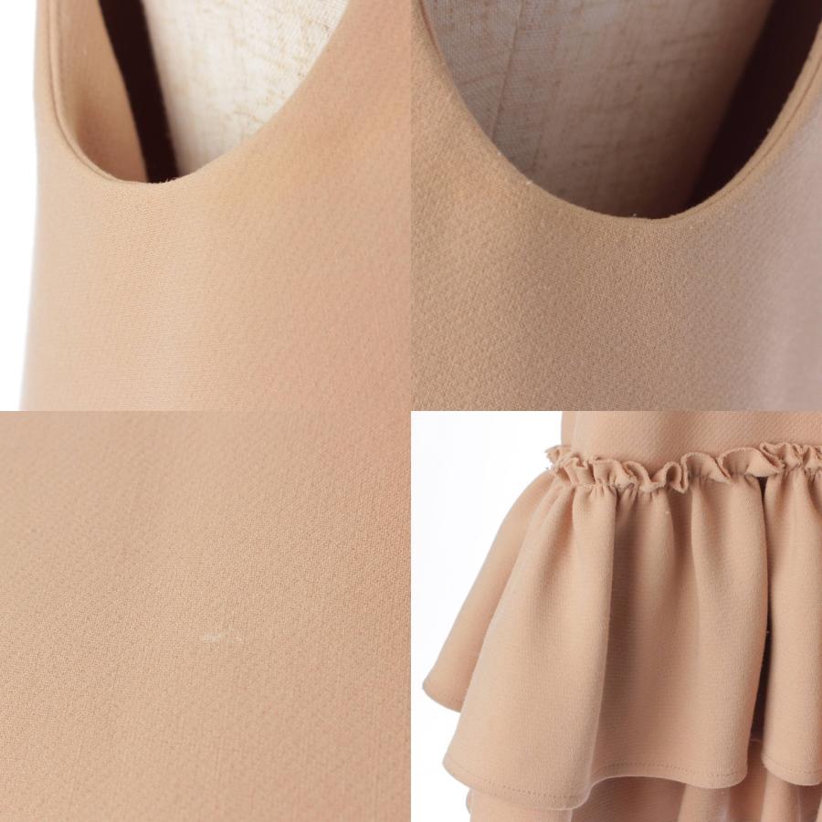 YOKOCHAN フリルブラウス ピンクベージュ 36