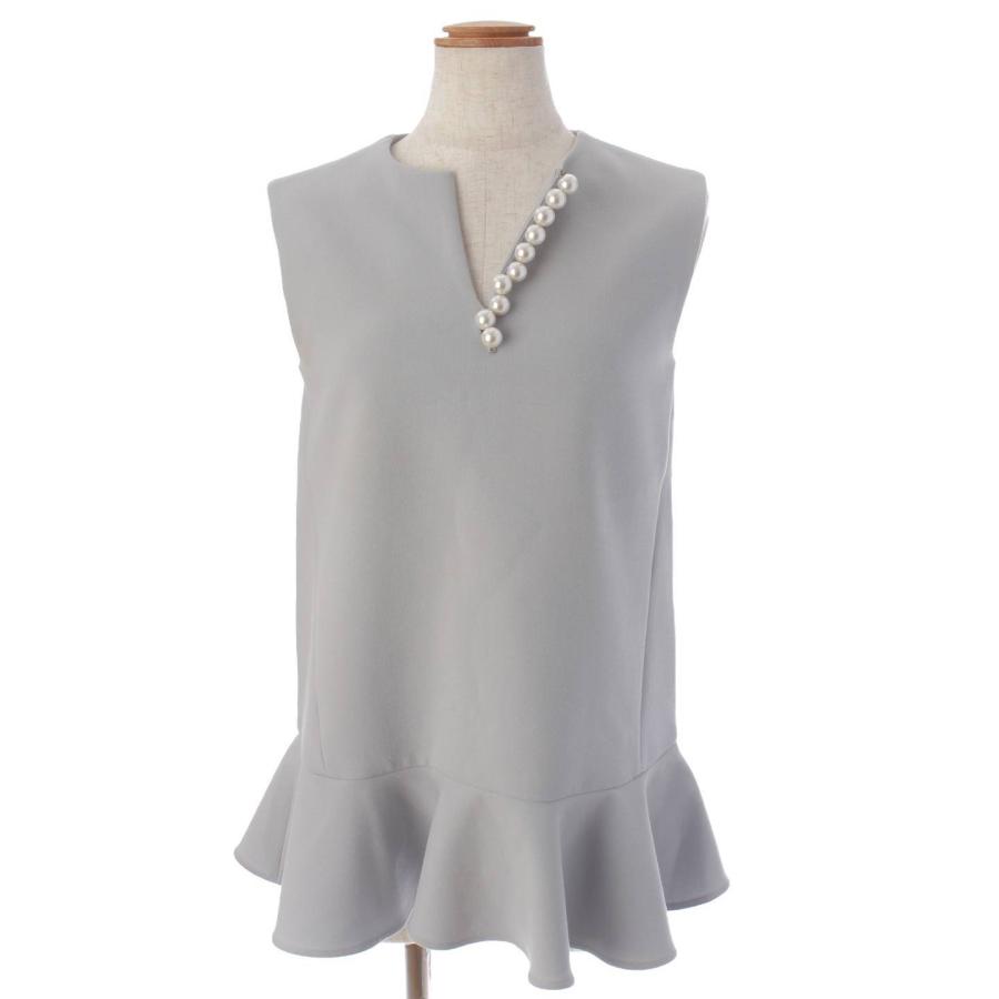 ヨーコチャン】YOKO CHAN パール ノースリーブ ブラウス YCB-221-264