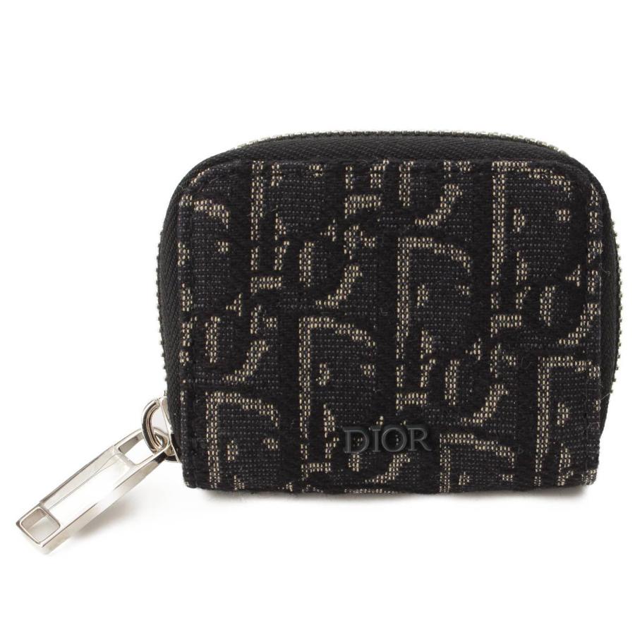 DIOR ディオール オブリーク ラウンドジップ コインケース 財布 ブラック