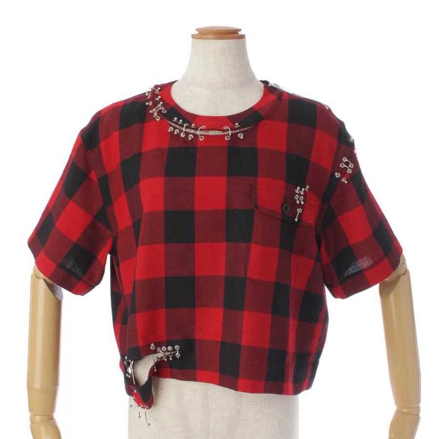 sacai 【サカイ】sacai 22年 バッファローチェック ピアス プル  