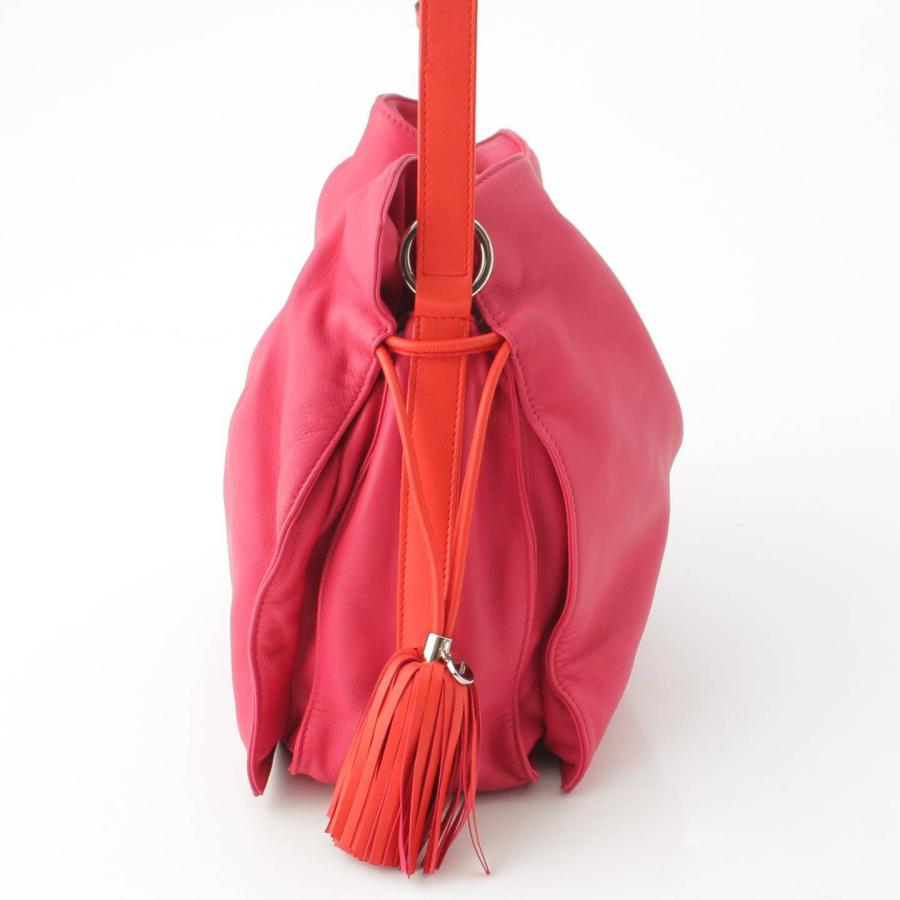 ロエベ】Loewe フラメンコ ナッパレザー ショルダーバッグ ピンク