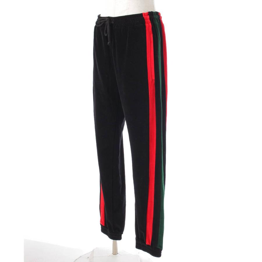 GUCCI 【グッチ】Gucci メンズ シェリーライン ロゴ ベロア パンツ 