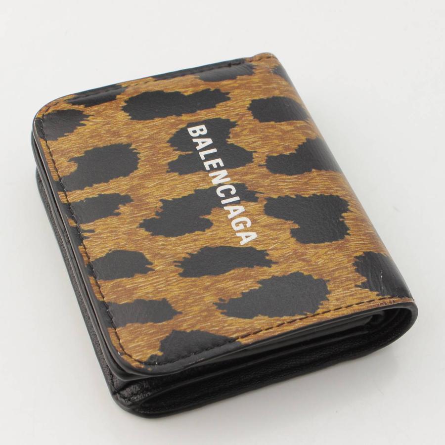 BALENCIAGA 【バレンシアガ】Balenciaga レオパード柄 レザー 二つ折り  