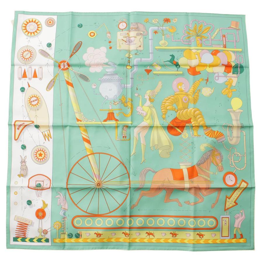 エルメス】Hermes カレ90 シルクスカーフ Tea for Two ティー・フォー