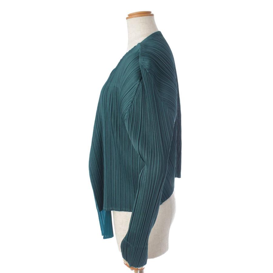 イッセイミヤケ　PLEATS PLEASE ボレロ Pleats Please Issey Miyake Powan Knit Bolero Shrug in Black