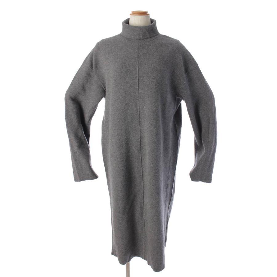 ブラミンク】BLAMINK ウール カシミヤ ハイネック ワンピース 7926-231  
