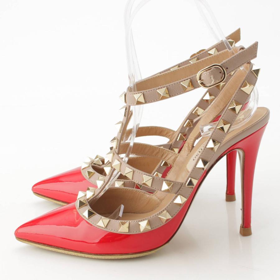 VALENTINO 【ヴァレンティノ】Valentino パテント ロックスタッズ 
