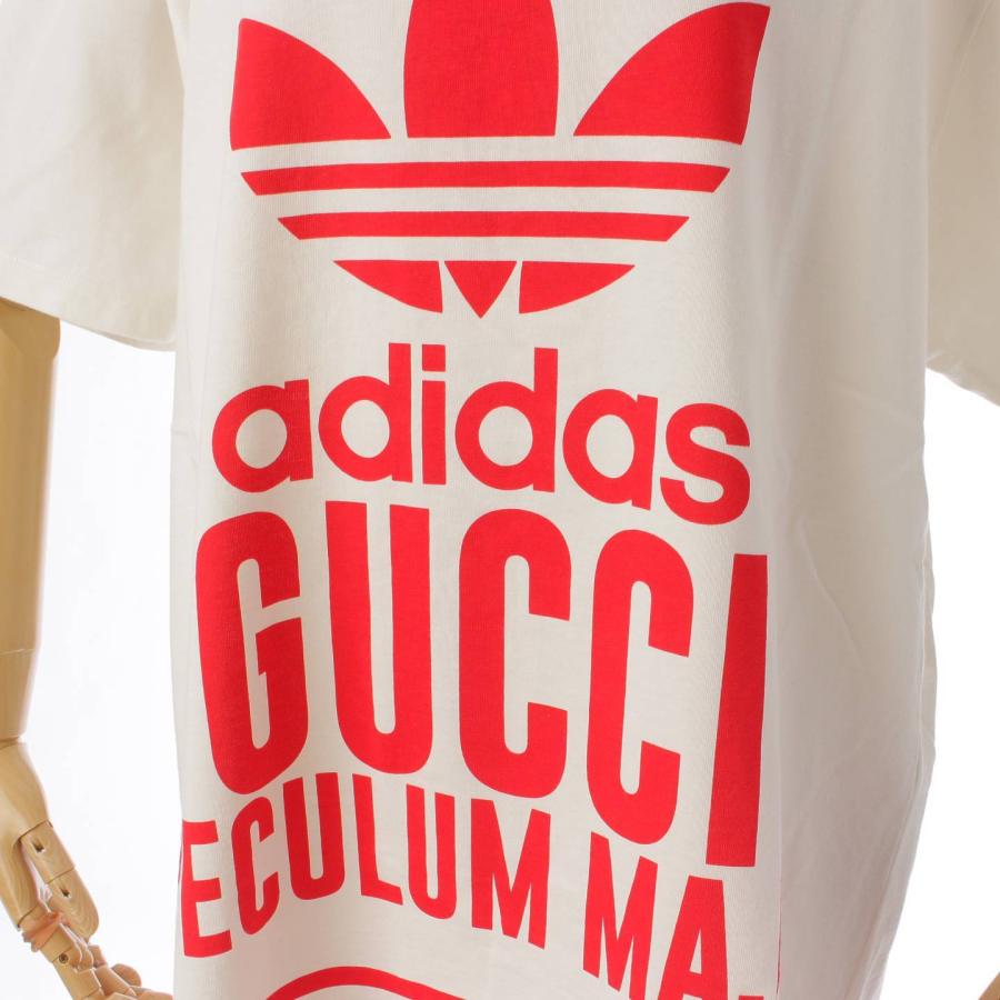 GUCCI 【グッチ】Gucci アディダス コラボ ロゴ コットン T GUCCI 【グッチ】Gucci アディダス コラボ ロゴ コットン T
