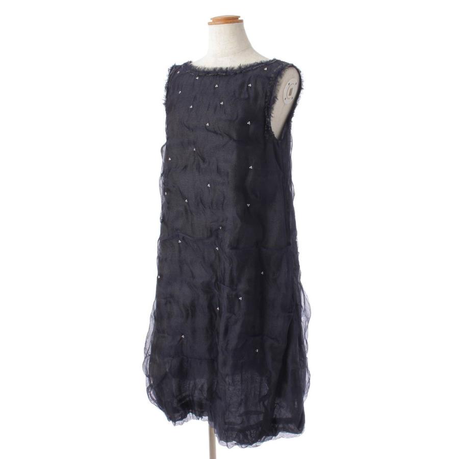 FOXEY 【フォクシー】Foxey Dress Mirage シルク混 ノースリーブ 
