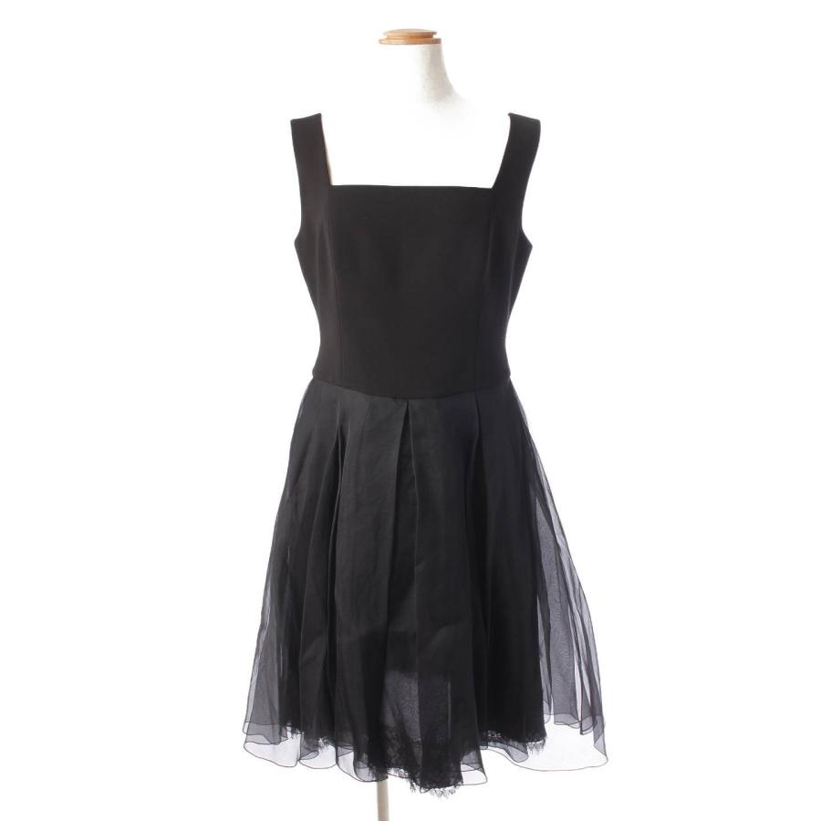 FOXEY 【フォクシー】Foxey シルク ノースリーブ ワンピース チュール 
