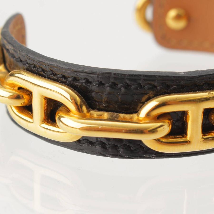 HERMES 【エルメス】Hermes シェーヌダンクル レザー ブレスレット 