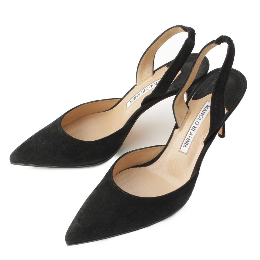マノロブラニク】Manolo Blahnik キャロライン スエード パンプス 