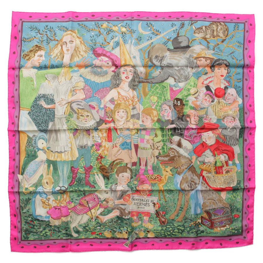 HERMES 【エルメス】Hermes カレ90 シルクスカーフ FAIRYTALES HERMES 【エルメス】Hermes カレ90 シルクスカーフ FAIRYTALES