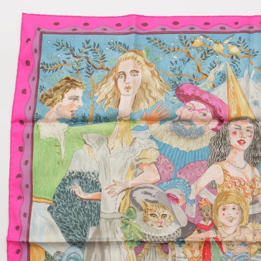 HERMES 【エルメス】Hermes カレ90 シルクスカーフ FAIRYTALES HERMES 【エルメス】Hermes カレ90 シルクスカーフ FAIRYTALES