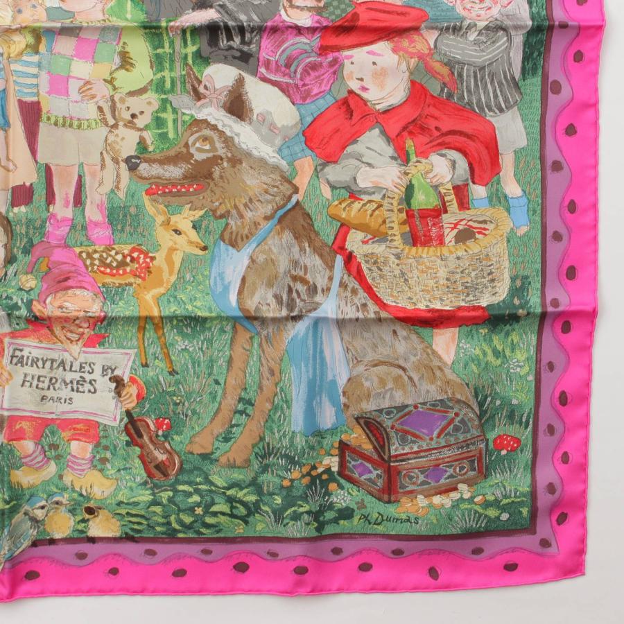 HERMES 【エルメス】Hermes カレ90 シルクスカーフ FAIRYTALES HERMES 【エルメス】Hermes カレ90 シルクスカーフ FAIRYTALES