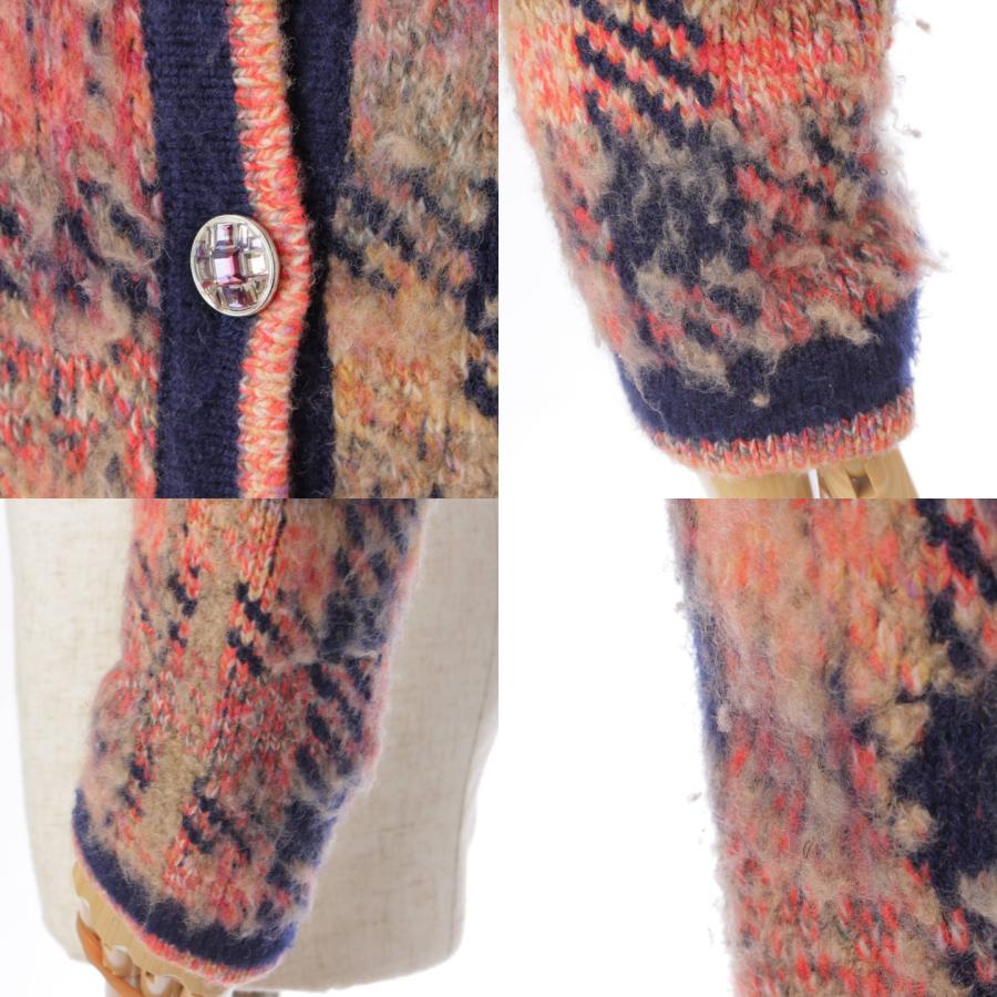 CHANEL 【シャネル】Chanel ビジューボタン ツイード ノーカラー  