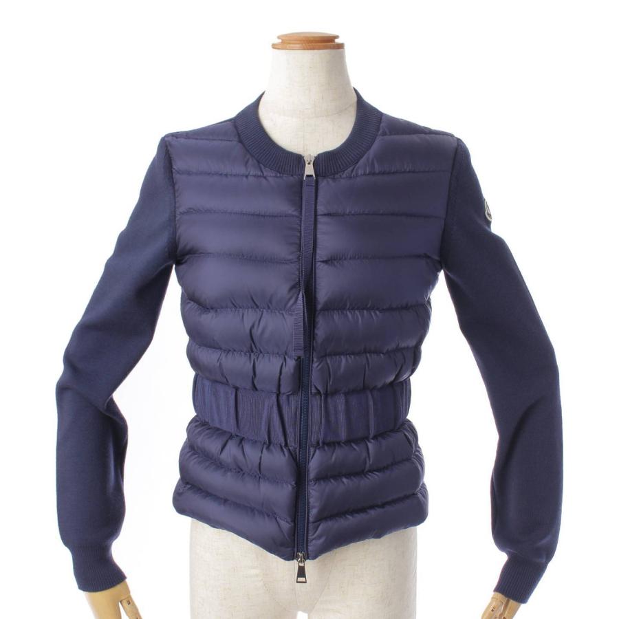 美品● モンクレール カーディガン　ワッペン　MAGLIA Sサイズ　ネイビー 美品○ モンクレール カーディガン ワッペン MAGLIA Sサイズ