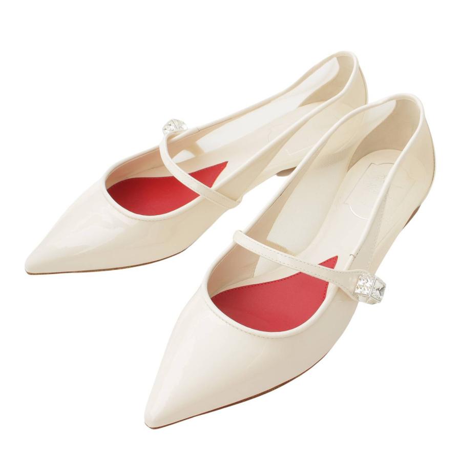 ロジェヴィヴィエ】Roger Vivier レザー ベビー バレリーナ パンプス