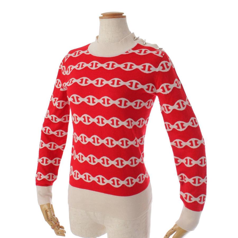 HERMES 【エルメス】Hermes シェーヌダンクル カシミヤ シルク ニット  