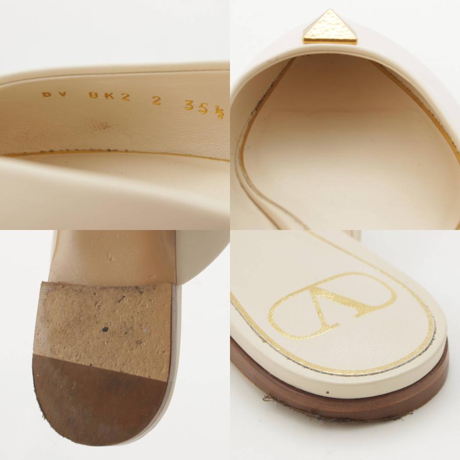 ほぼ未使用 ヴァレンティノ レザー 本革 ポインテッドトゥ ブーティ 5  