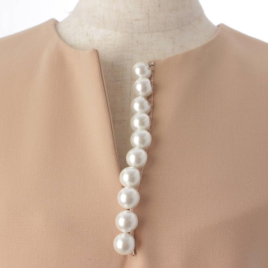 新品タグ付き YOKO CHAN ホワイトパールフリルワンピース 【公式通販】