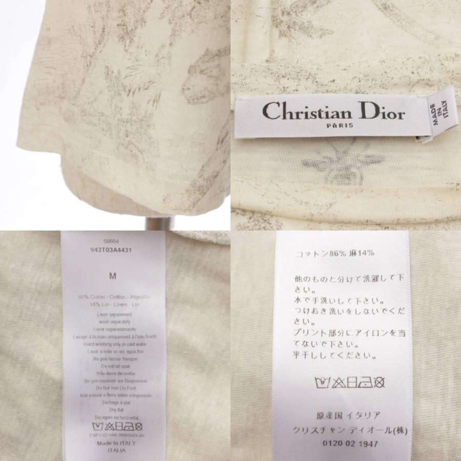 【ディオール】DIOR　19年 トワルドゥジュイ  Tシャツ カットソー 943T03A4431 ホワイト M 【中古】【正規品保証】181804｜retrojp｜10