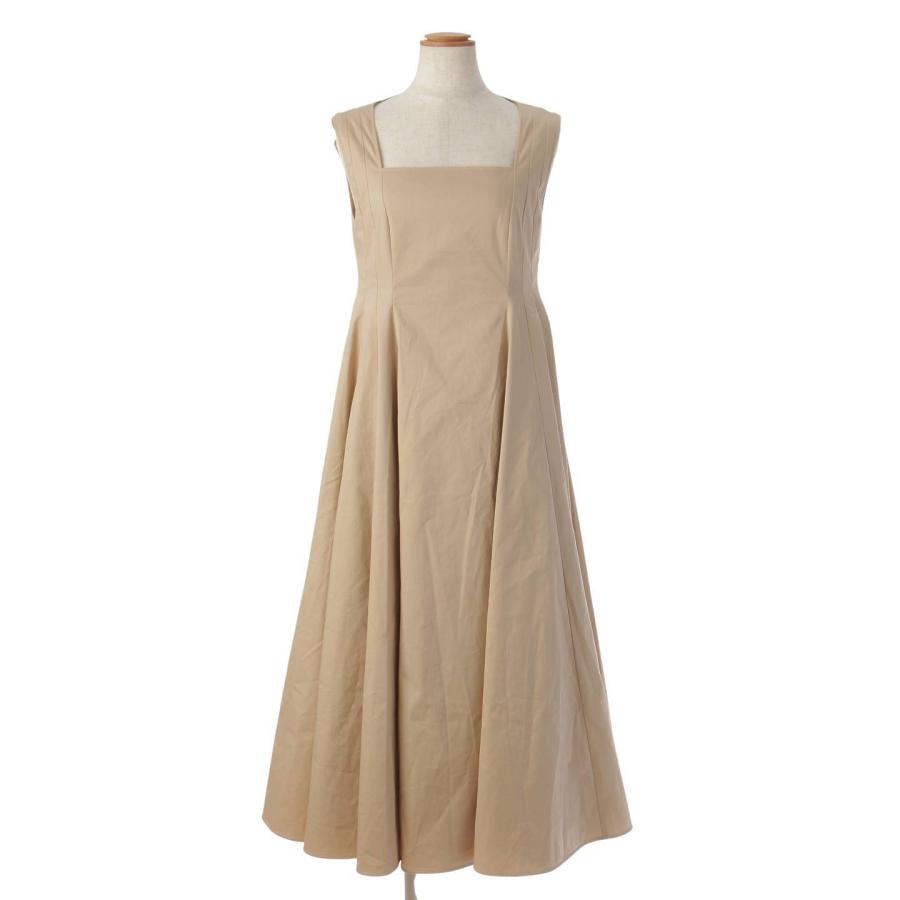 ADEAM 【アディアム】ADEAM スクエアネック ノースリーブ ドレス  