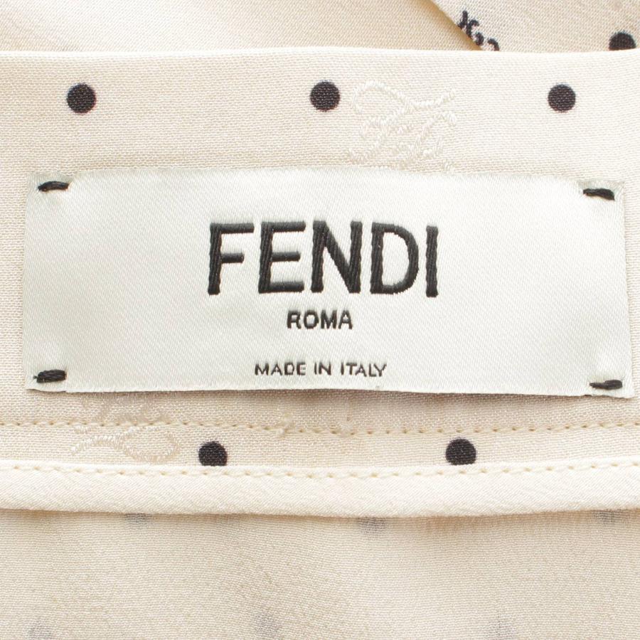 フェンディ】Fendi 21年 カリグラフィー ドット シルク スリット 