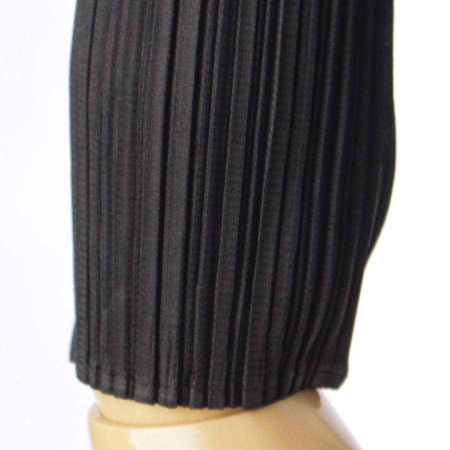 新品タグ付きミーイッセイミヤケニットベスト立体プリーツブラック