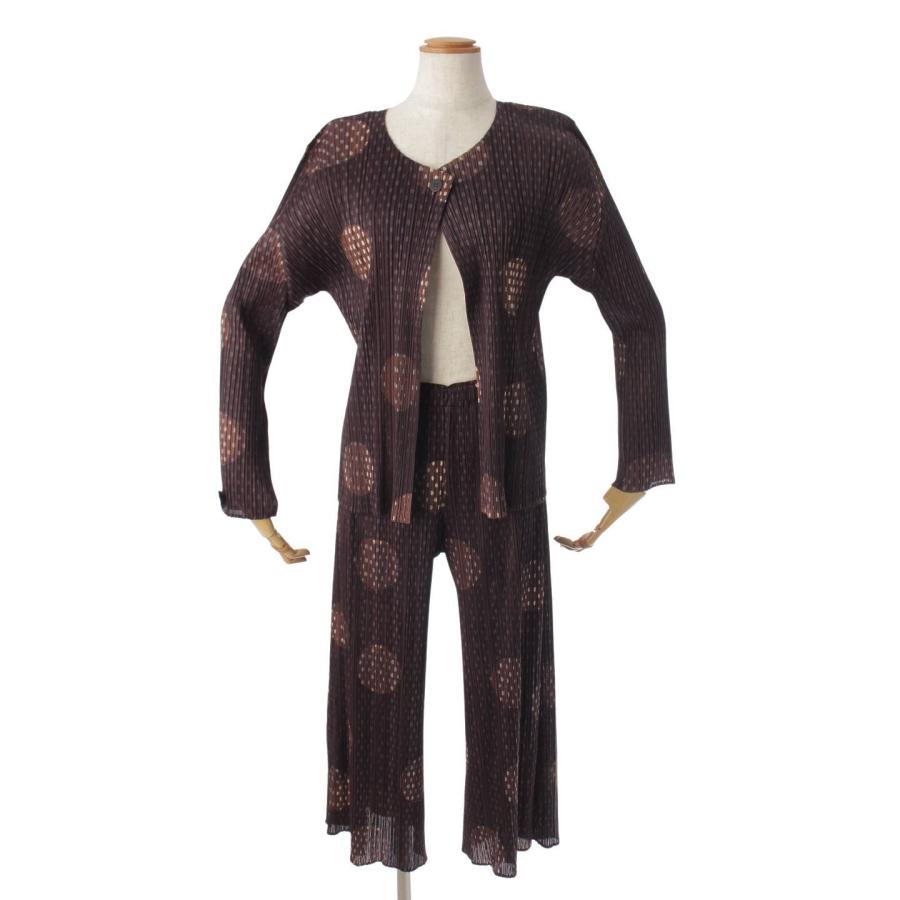 プリーツプリーズ イッセイミヤケ】PLEATS PLEASE ISSEY ドット 長袖  
