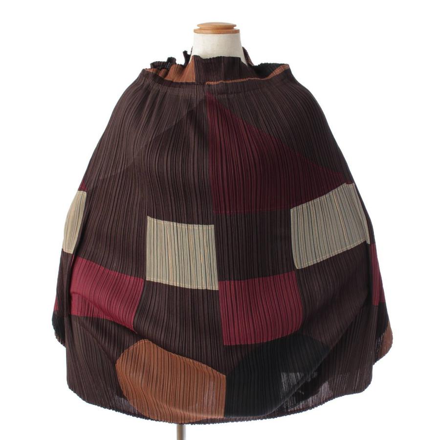 プリーツプリーズ イッセイミヤケ】PLEATS PLEASE ISSEY 総柄 変形  