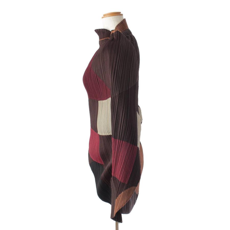 プリーツプリーズ イッセイミヤケ】PLEATS PLEASE ISSEY 総柄 変形  