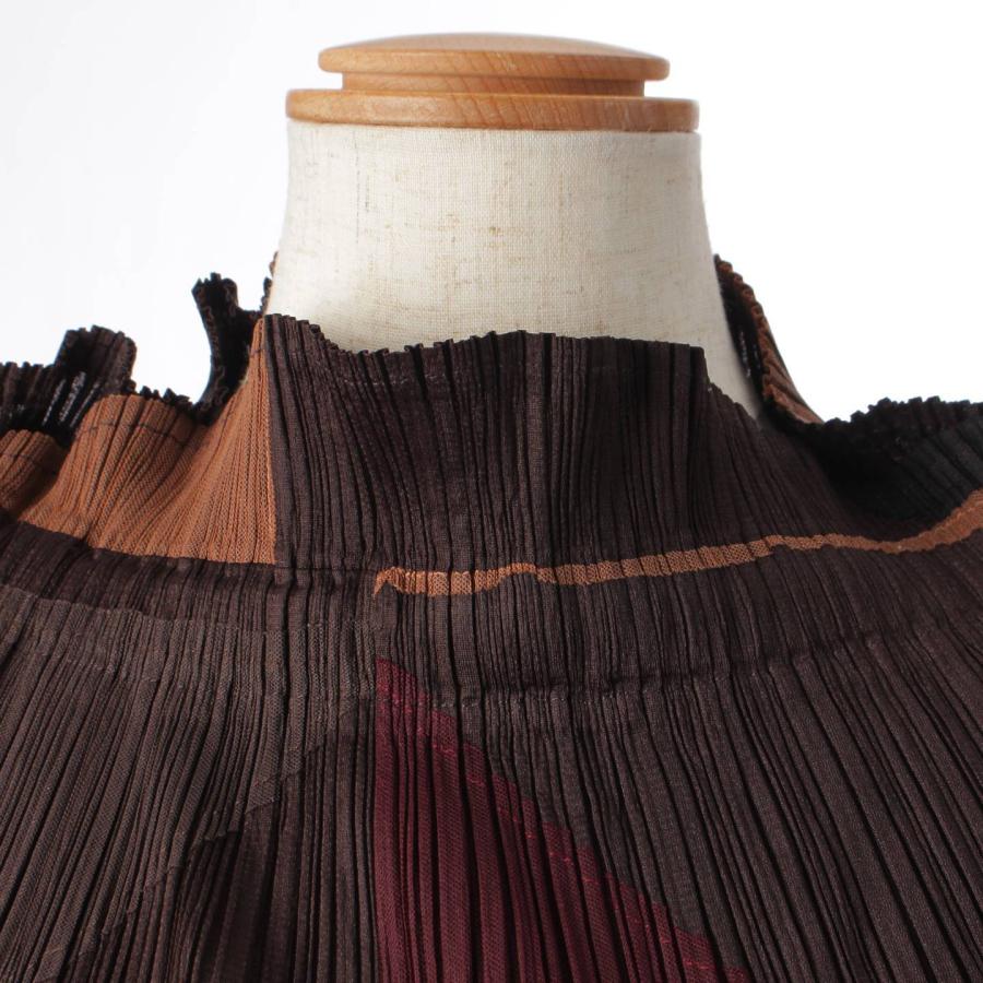 プリーツプリーズ イッセイミヤケ】PLEATS PLEASE ISSEY 総柄 変形  