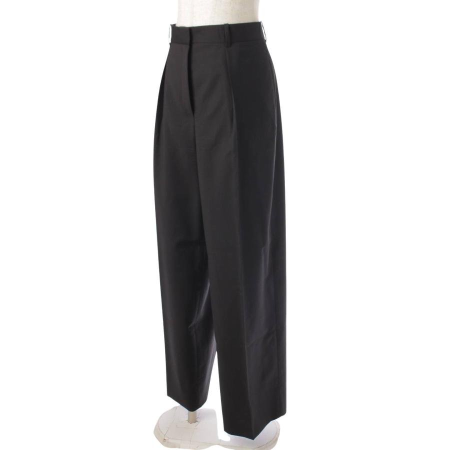 今だけ！！期間限定価格！！美品！！【THE ROW】メンズ ブラック スラックス ザロウ スラックス ブラック ストレッチ the row ザロウ スラックス