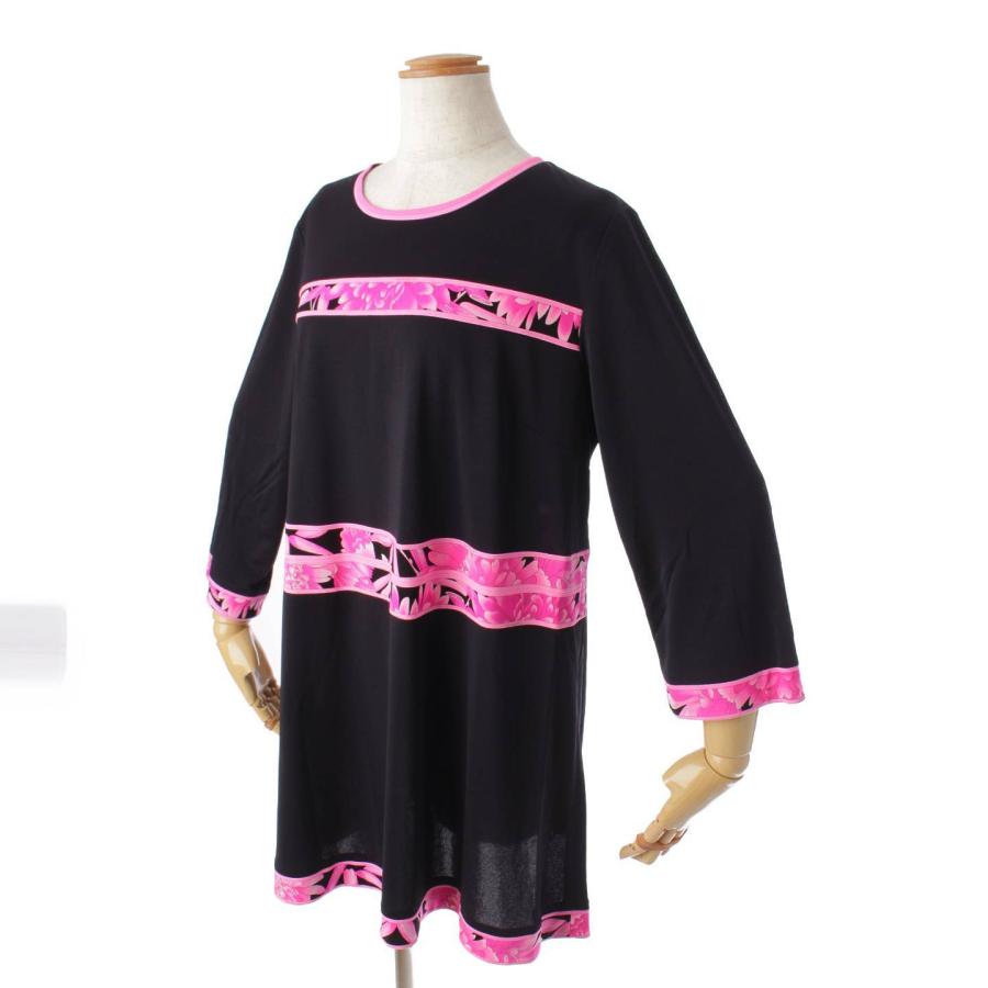 LEONARD レオナール 長袖チュニック カンカン素材 LEONARD - 美品✨️ レオナール トップス カンカン素材 トリム