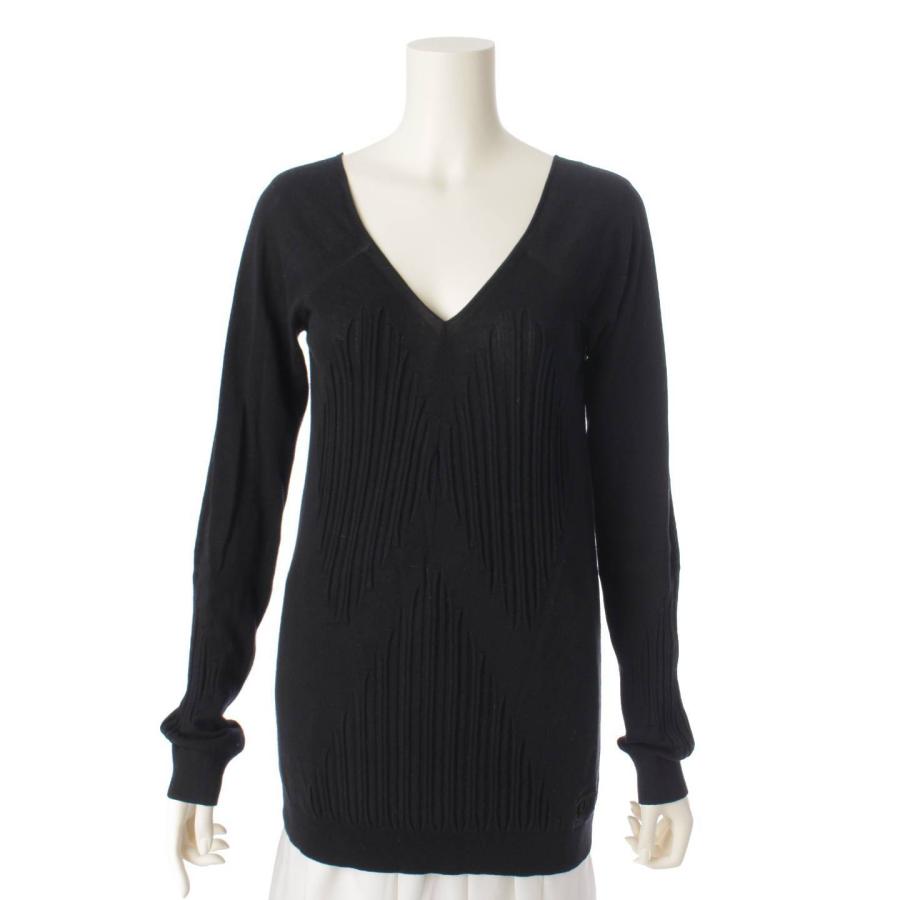 Chanel シャネル黒ロングニット／セーター