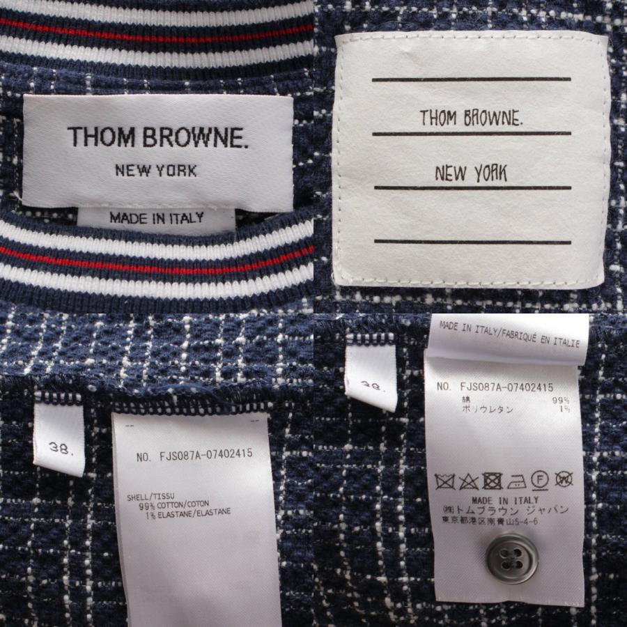 THOM BROWNE 【トムブラウン】Thom Browne ツイード風 コットン T  