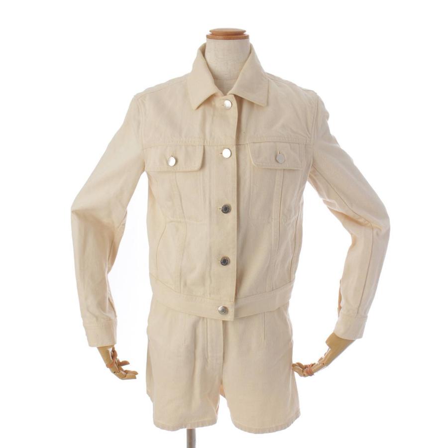 エルメス】Hermes 20年 デニム コットン ショートパンツ ジャケット  