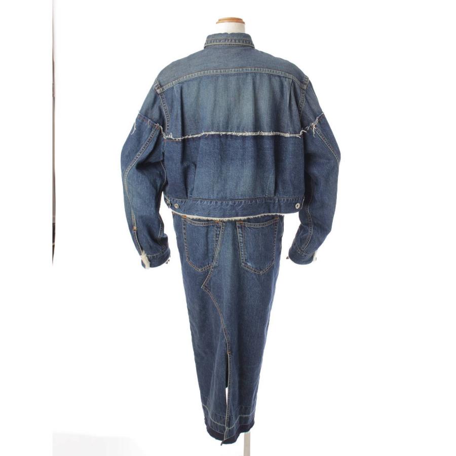 sacai 【サカイ】sacai 20年 長袖 ジップアップ デニム ミックス 