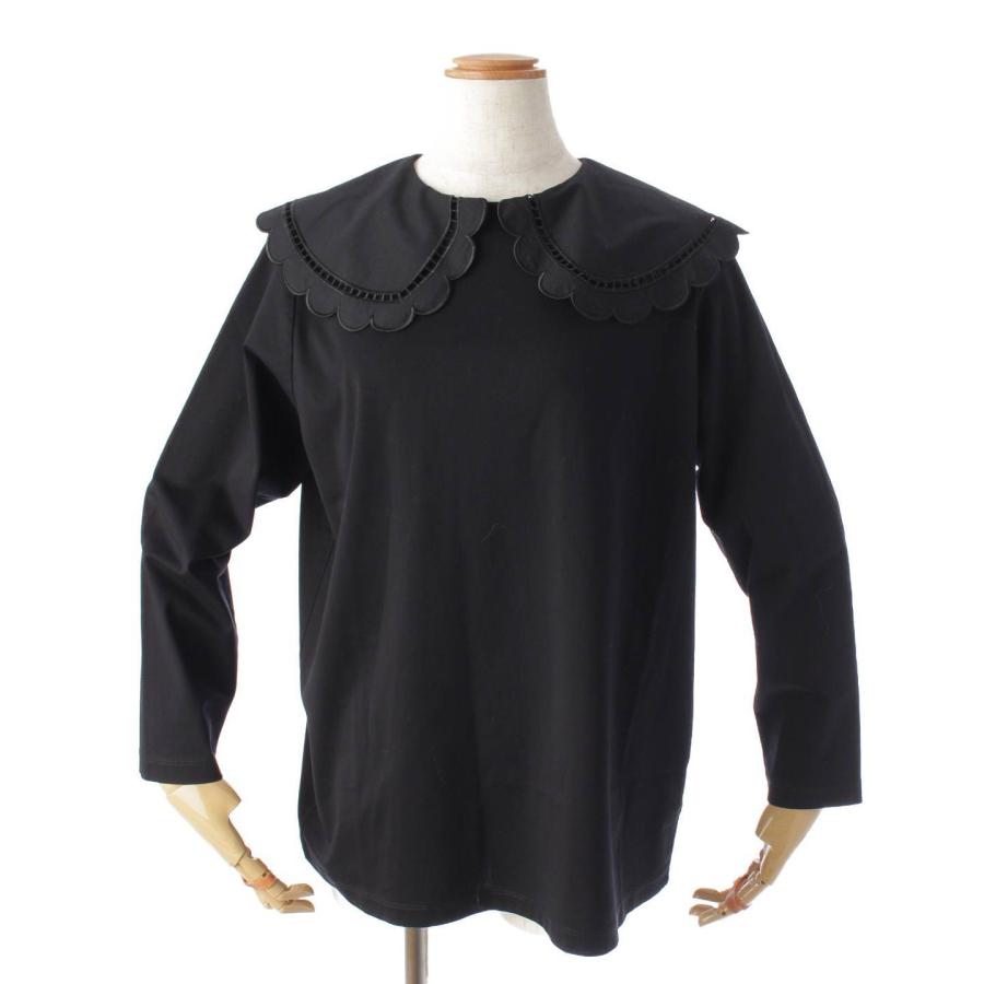 ヨリ】yori 22AW スカラップカラーロンTee コットン ブラウス YR2211 