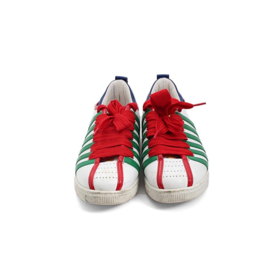 ディースクエアード】Dsquared2 スニーカー ホワイト×マルチ 40 【中古  