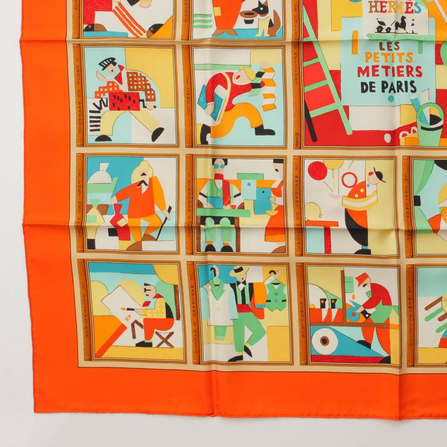 エルメス】Hermes カレ90 シルクスカーフ LES PETITS METIERS DE PARIS 