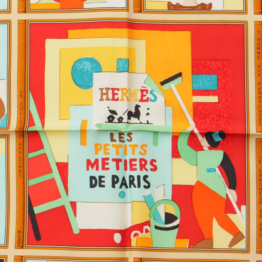 エルメス】Hermes カレ90 シルクスカーフ LES PETITS METIERS DE PARIS 