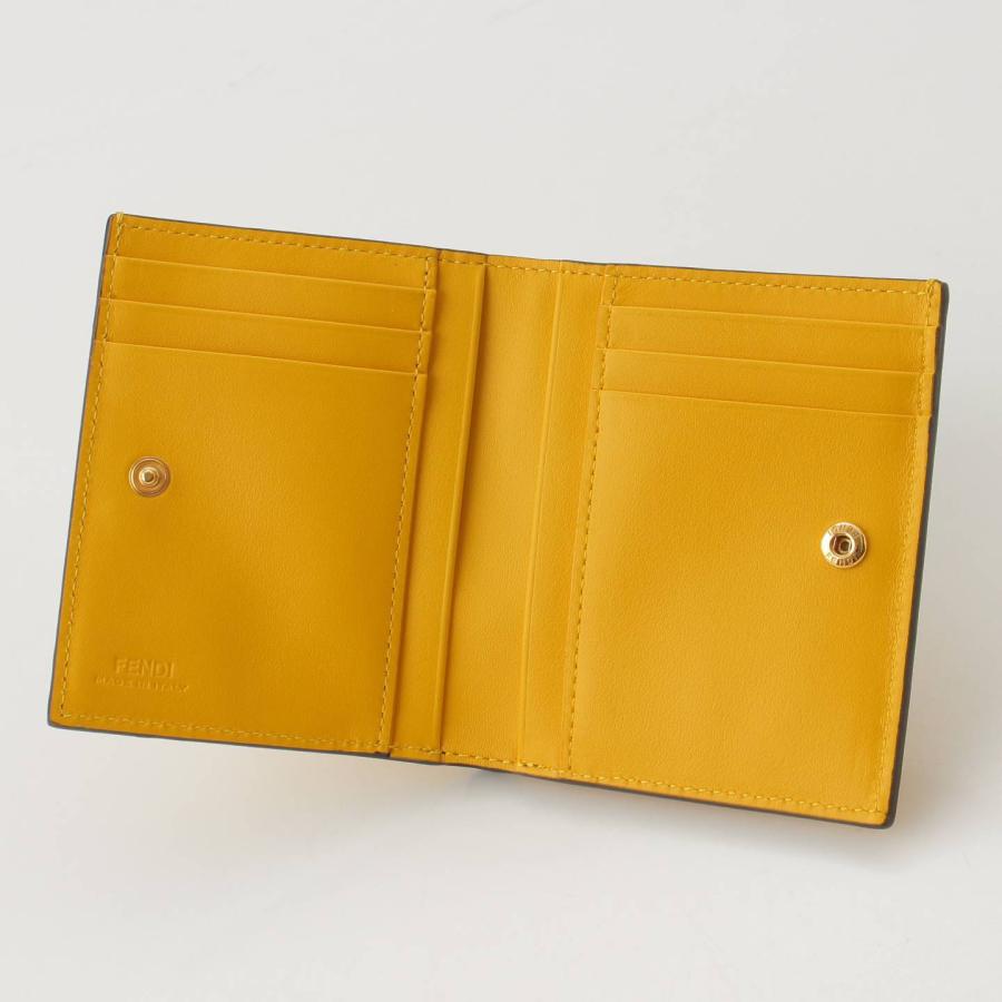 FENDI 【フェンディ】Fendi ローマフェンディ ロゴ レザー 折り財布 