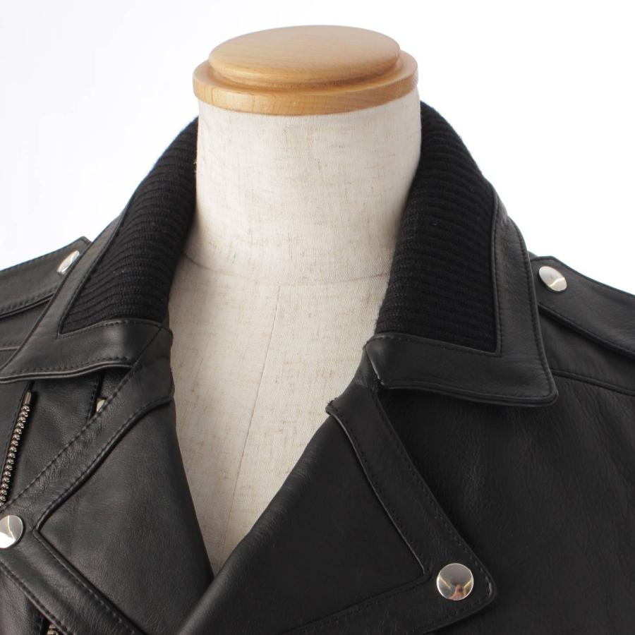 BALMAIN 【バルマン】Balmain メンズ リブ切替 ダブル レザー