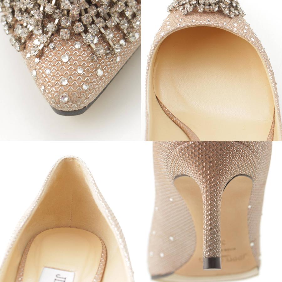 JIMMY CHOO 【ジミーチュウ】Jimmy Choo ビジュー レザー ヒール 