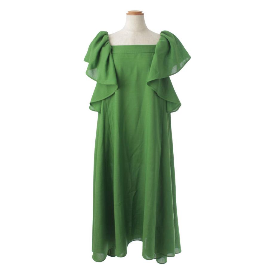 ADEAM 【アディアム】ADEAM Vacation Dress ラッフルスリーブ  