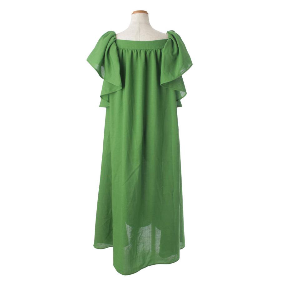 ADEAM 【アディアム】ADEAM Vacation Dress ラッフルスリーブ  