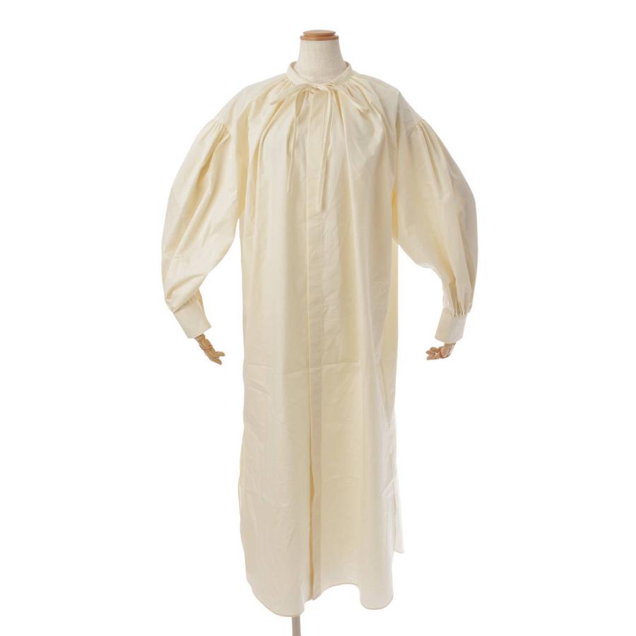 HYKE 【ハイク】HYKE 22AW T/C GATHERED DRESS ロング ワンピース 222 